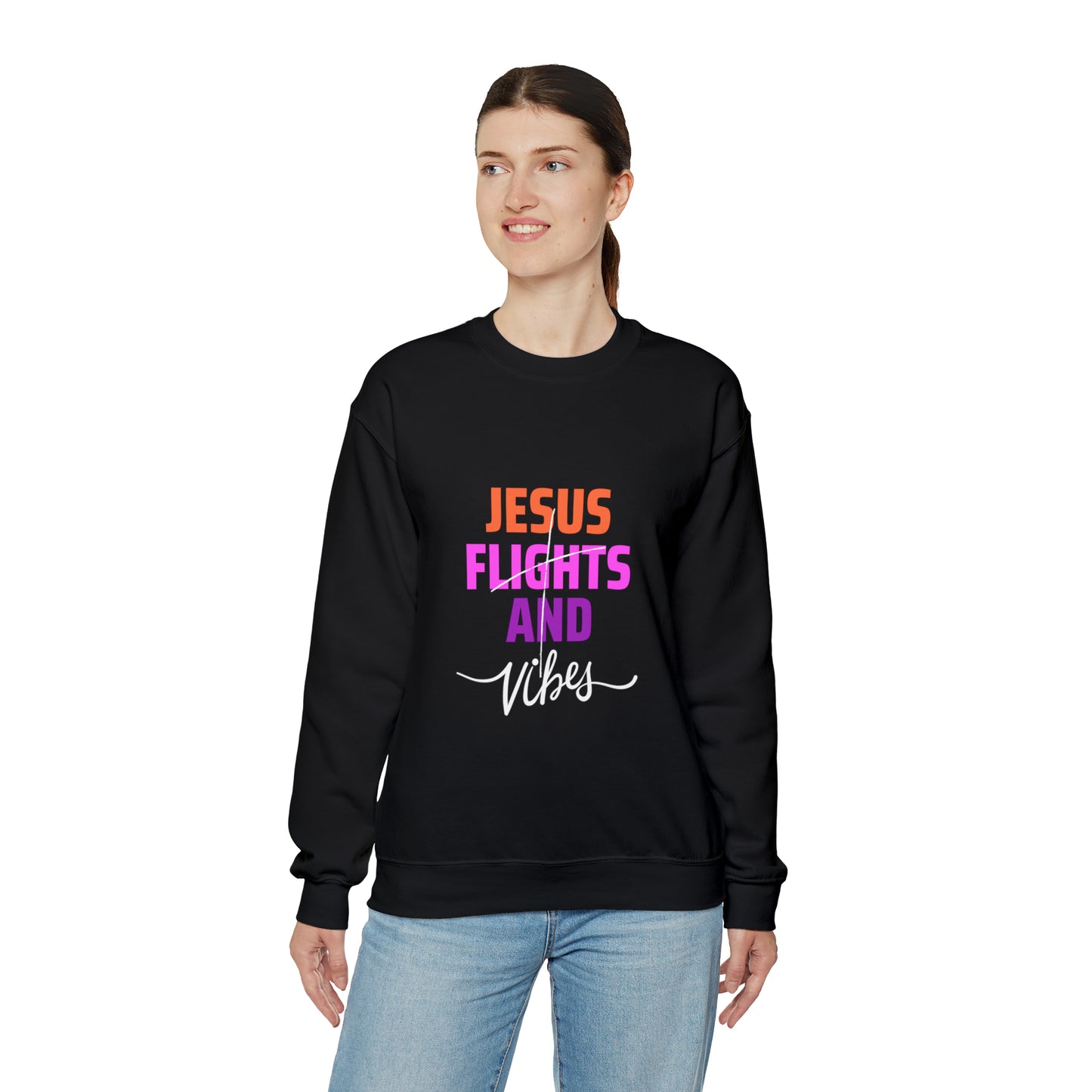 Jesus Flights and Vibes Sweatshirt (Style2)