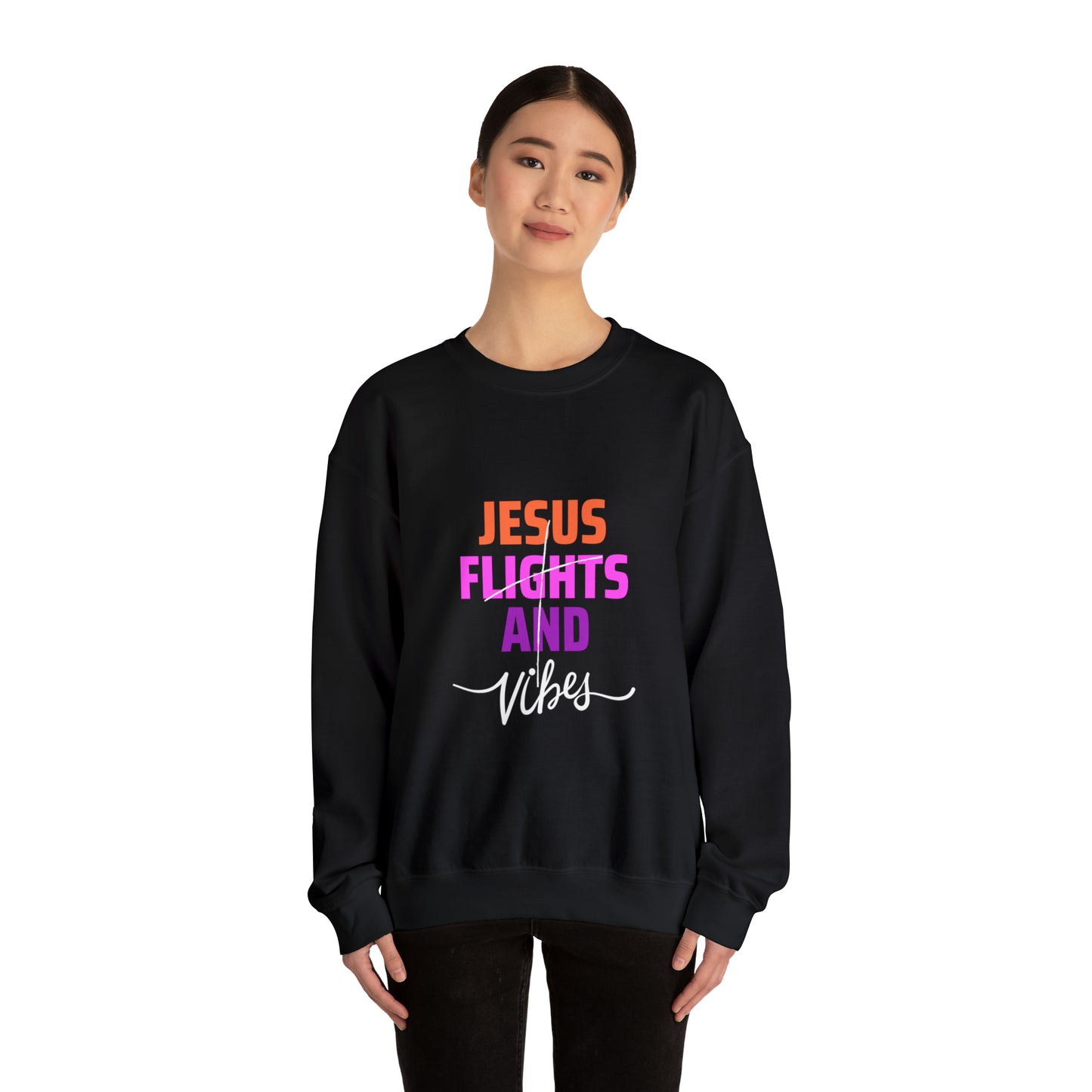 Jesus Flights and Vibes Sweatshirt (Style2)