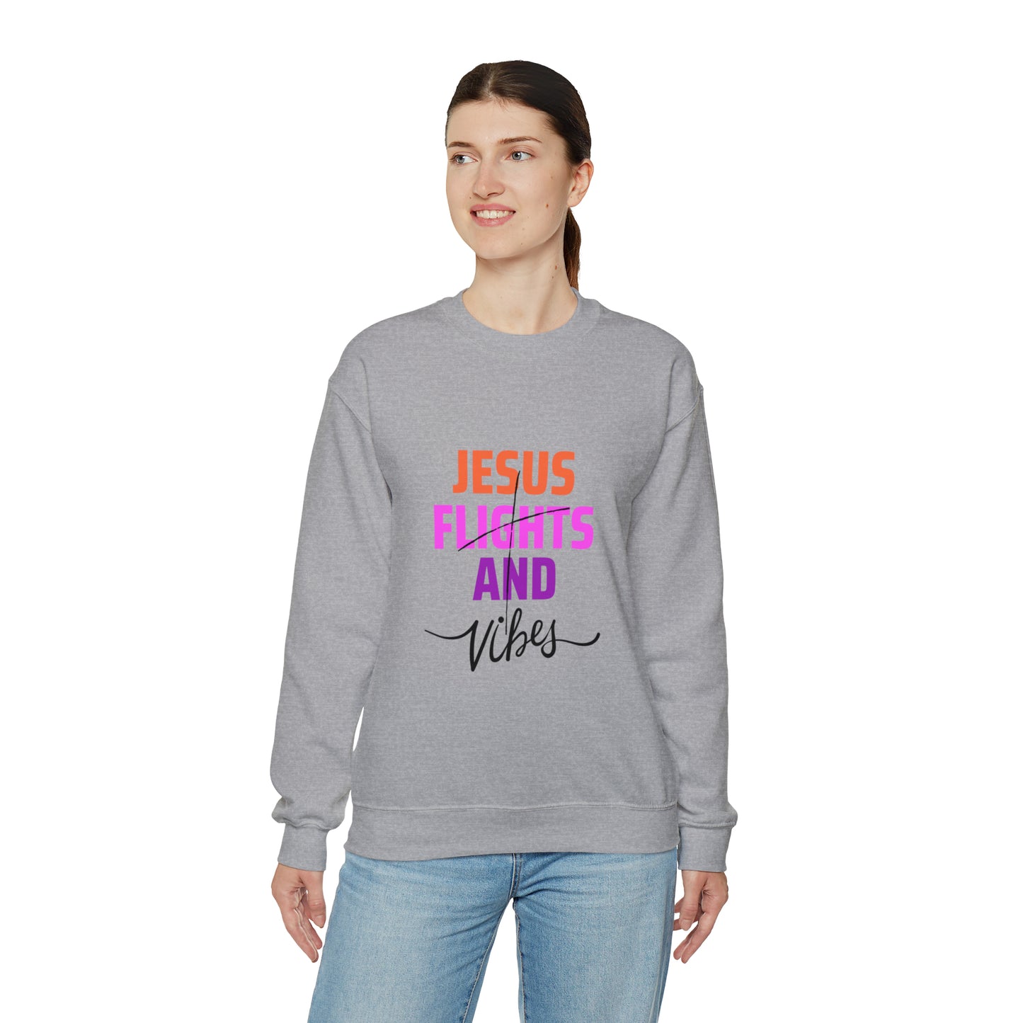 Jesus Flights and Vibes Sweatshirt (Stlye1)