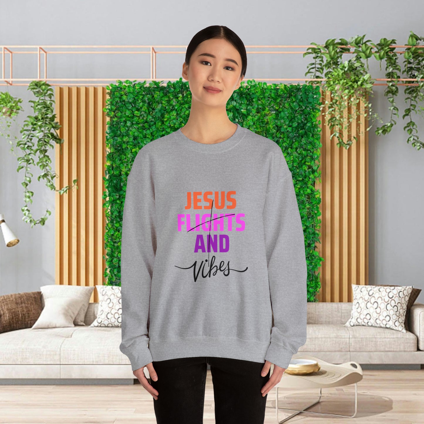 Jesus Flights and Vibes Sweatshirt (Stlye1)