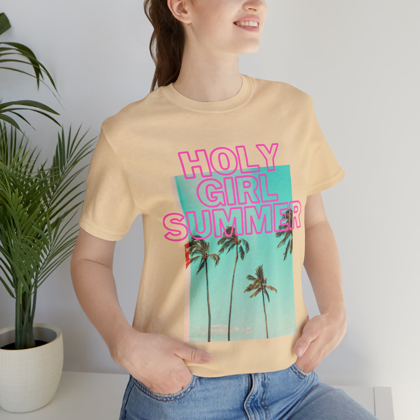 Holy Girl Summer Tee (Palm Trees)