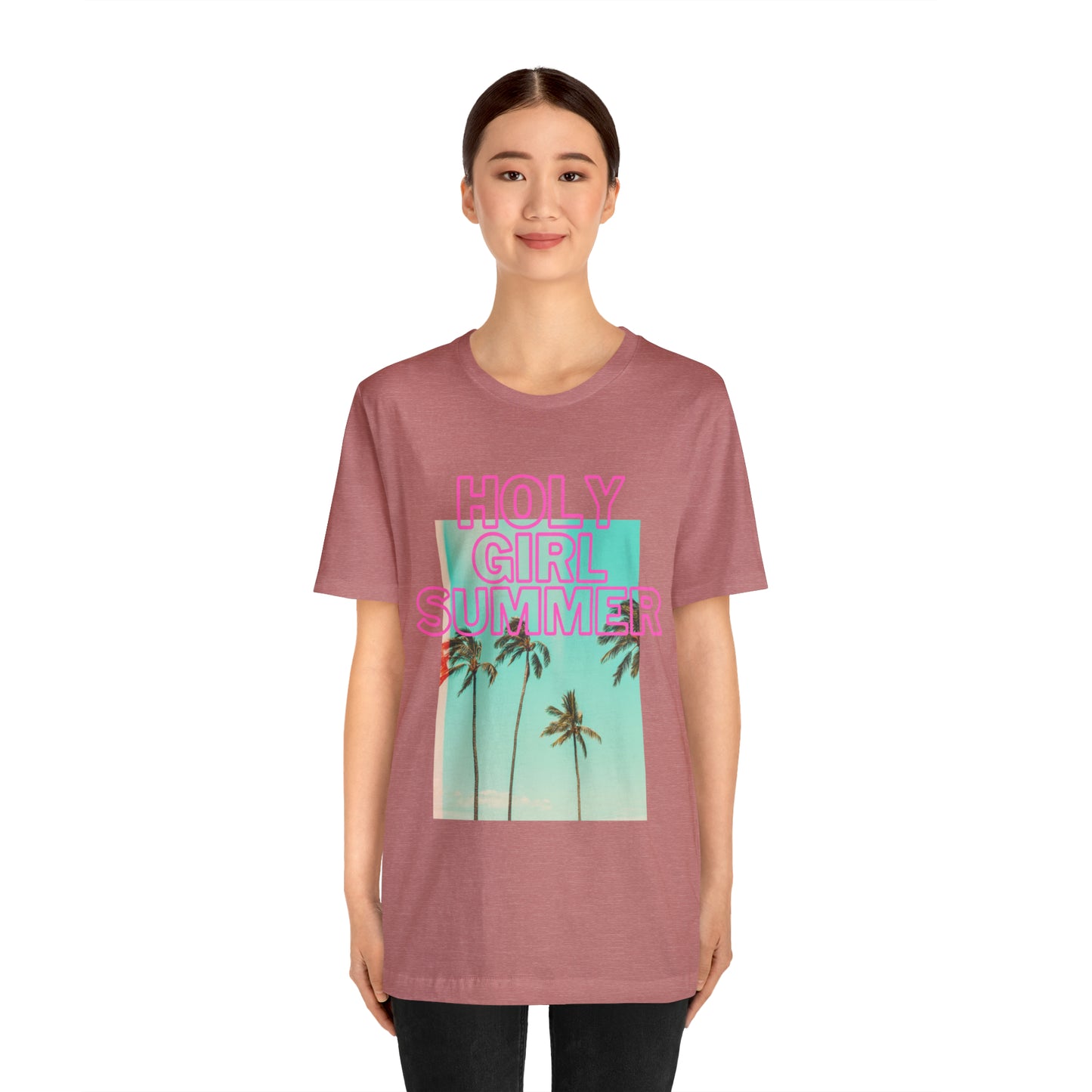 Holy Girl Summer Tee (Palm Trees)