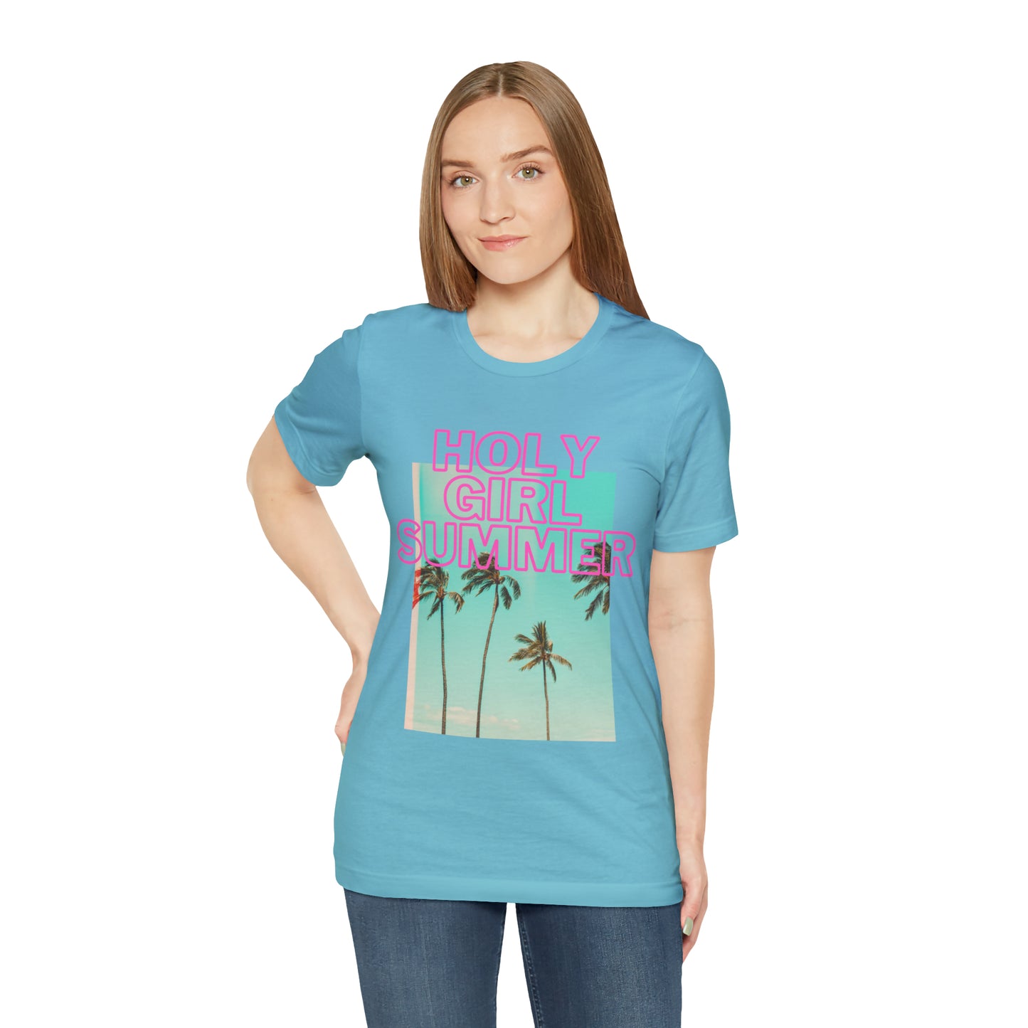 Holy Girl Summer Tee (Palm Trees)