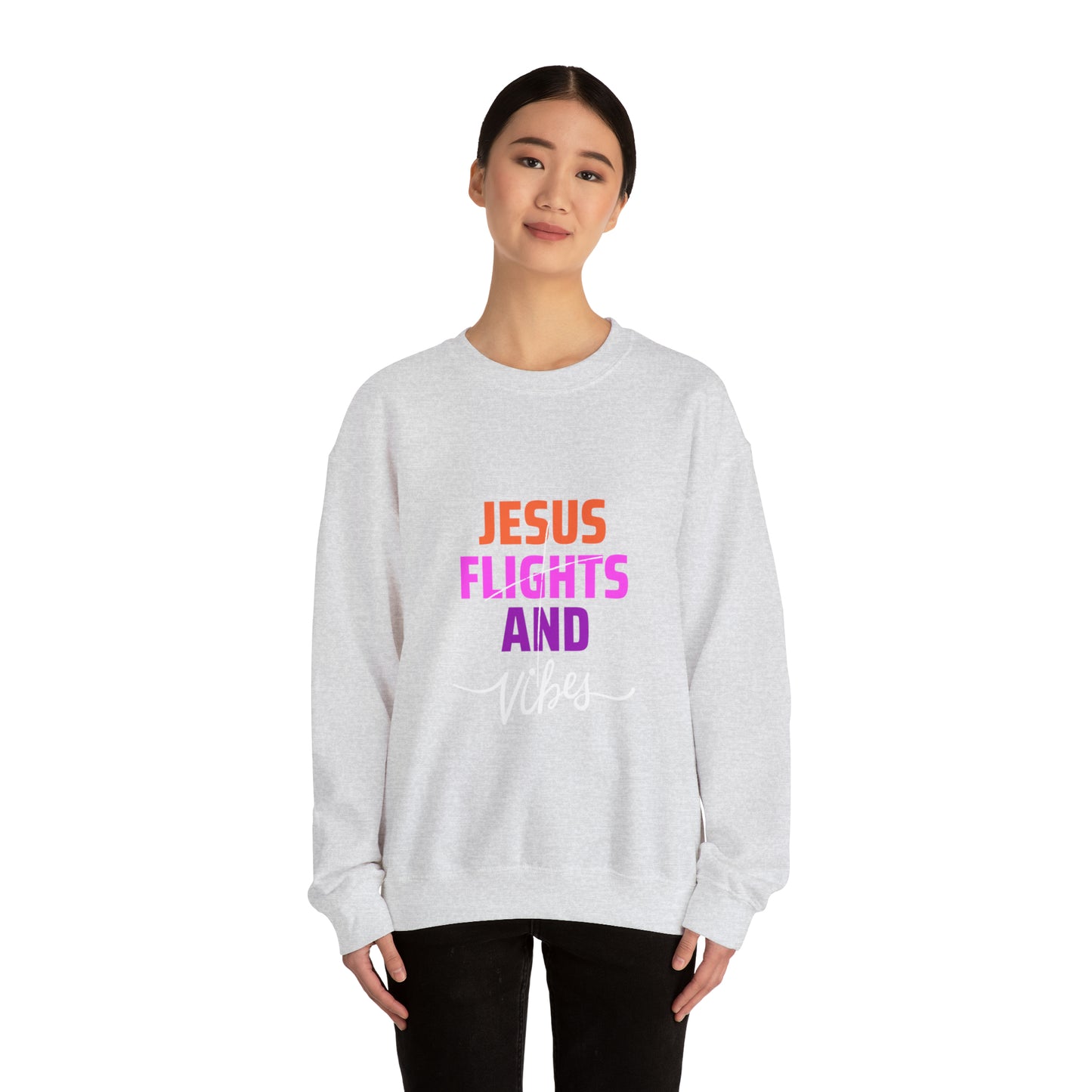 Jesus Flights and Vibes Sweatshirt (Style2)