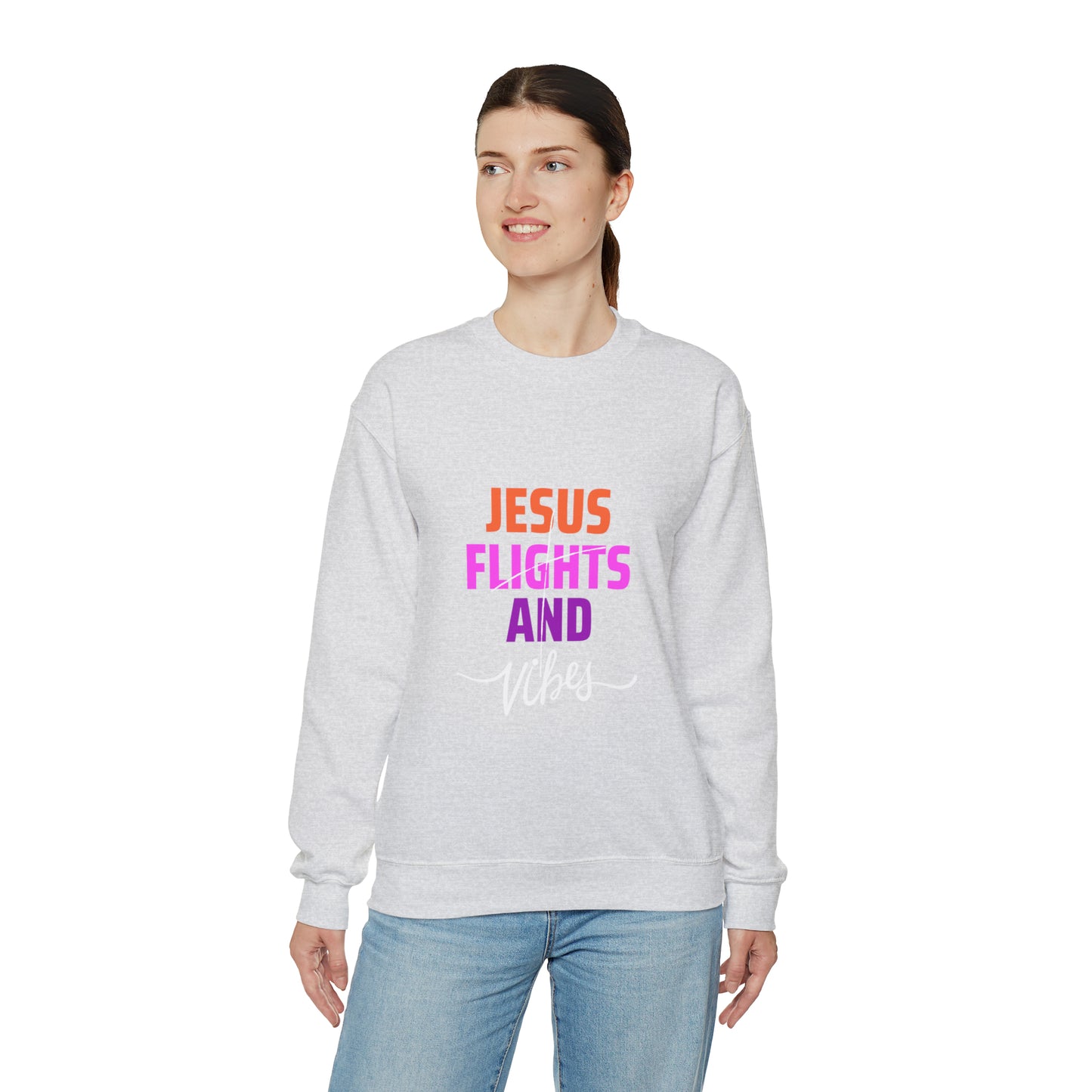 Jesus Flights and Vibes Sweatshirt (Style2)