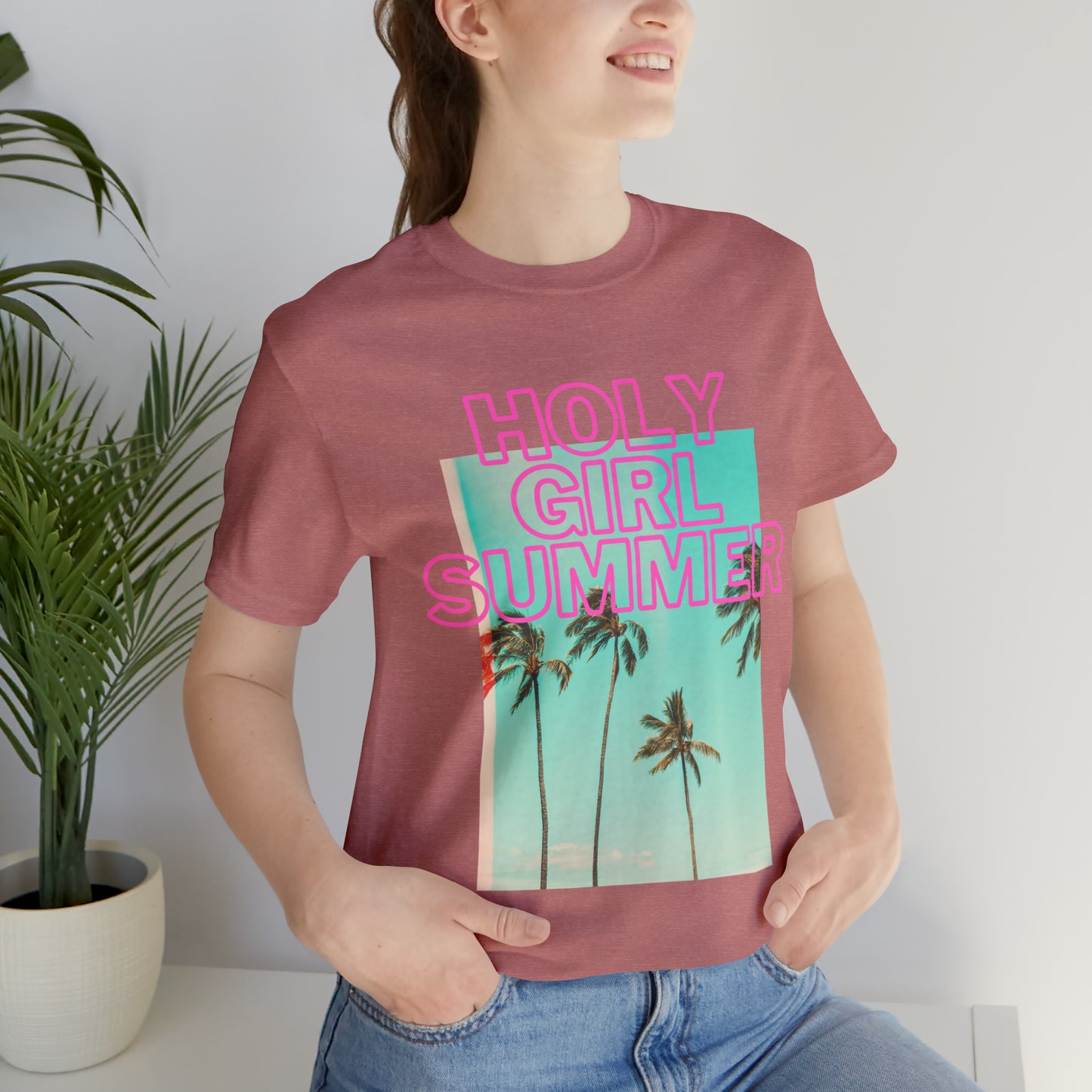 Holy Girl Summer Tee (Palm Trees)