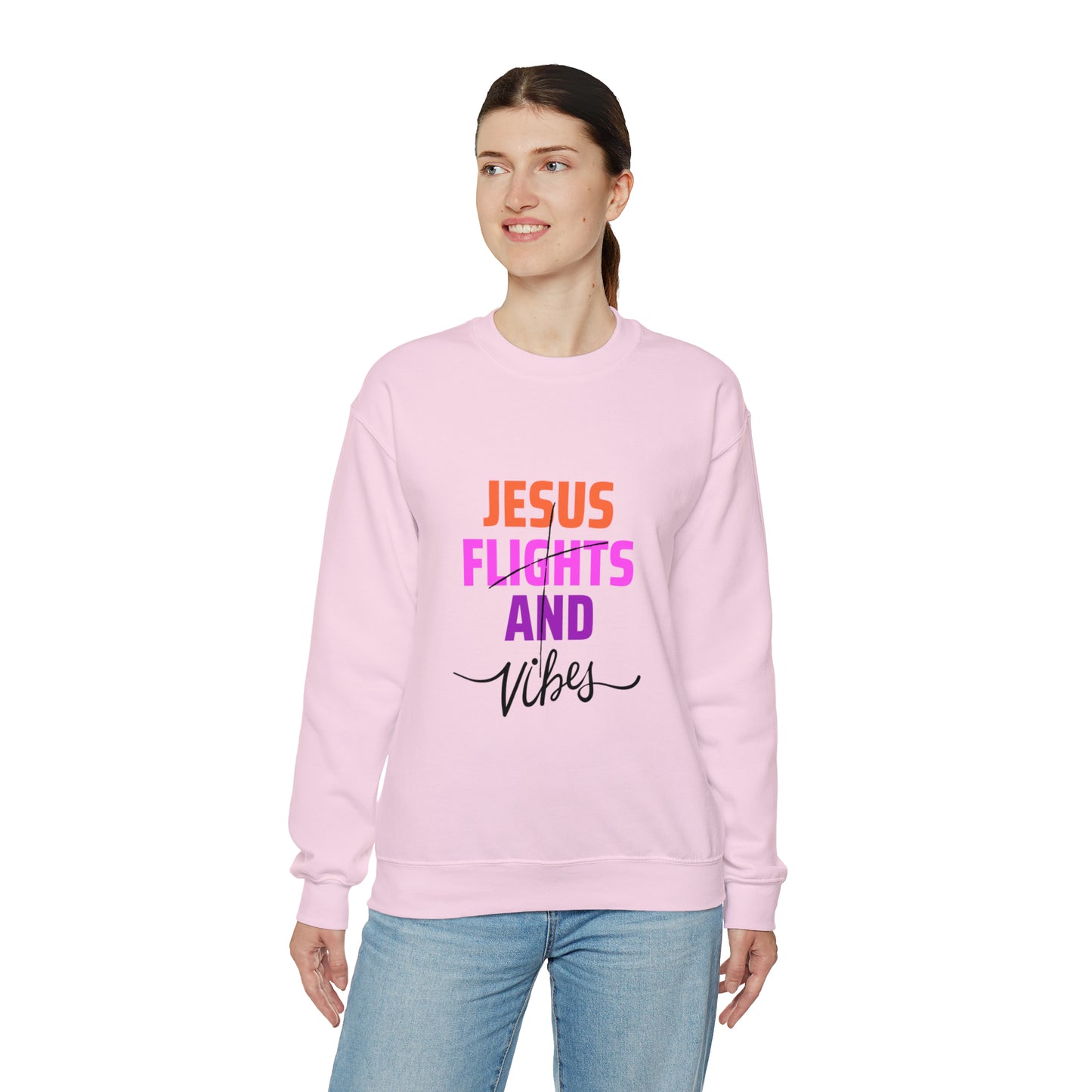 Jesus Flights and Vibes Sweatshirt (Stlye1)