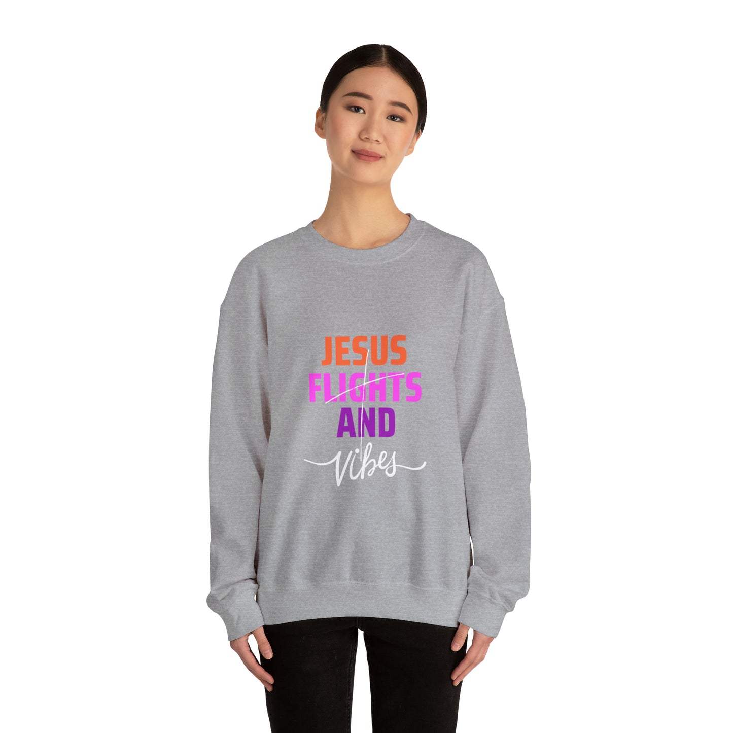 Jesus Flights and Vibes Sweatshirt (Style2)