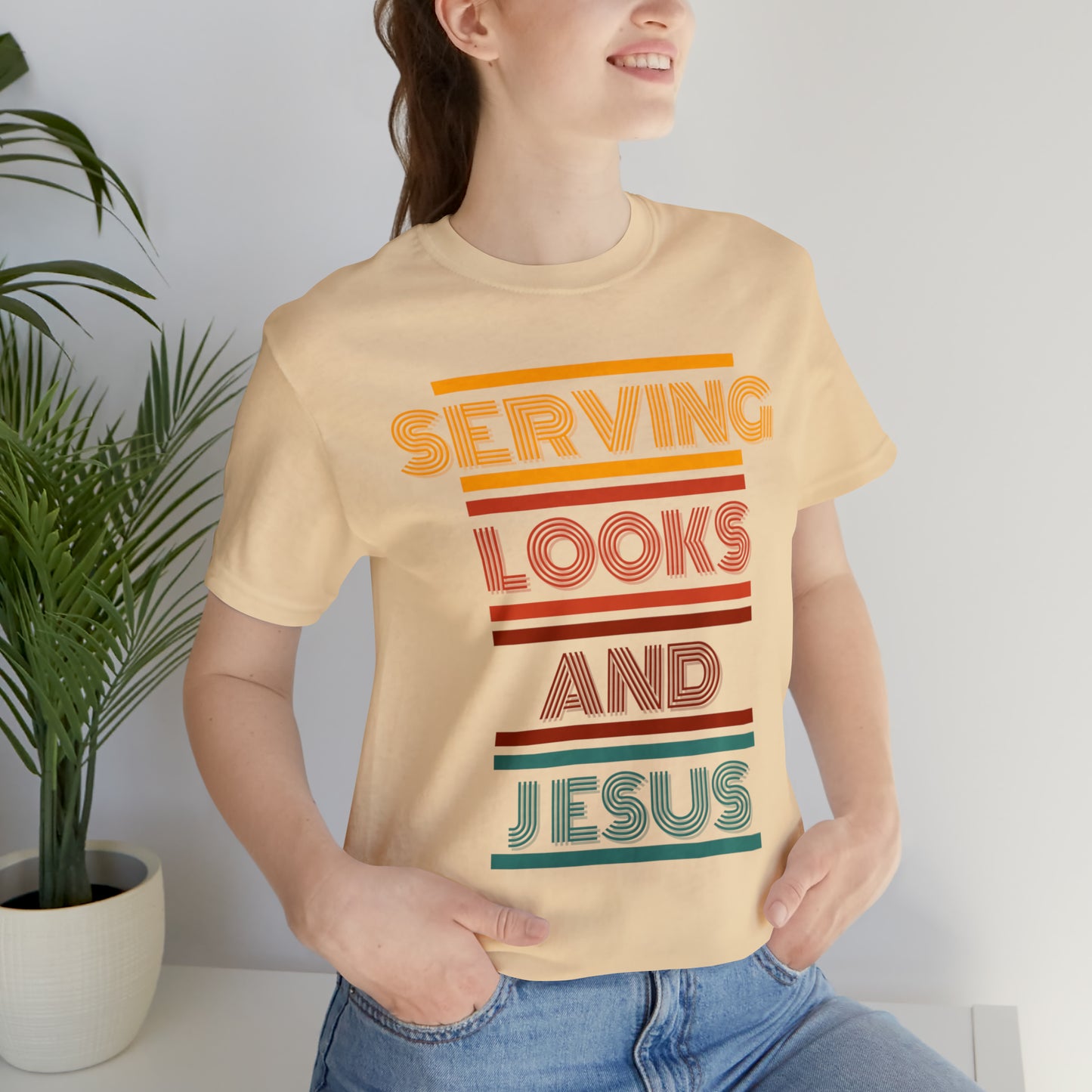 Serving Looks And Jesus Tee