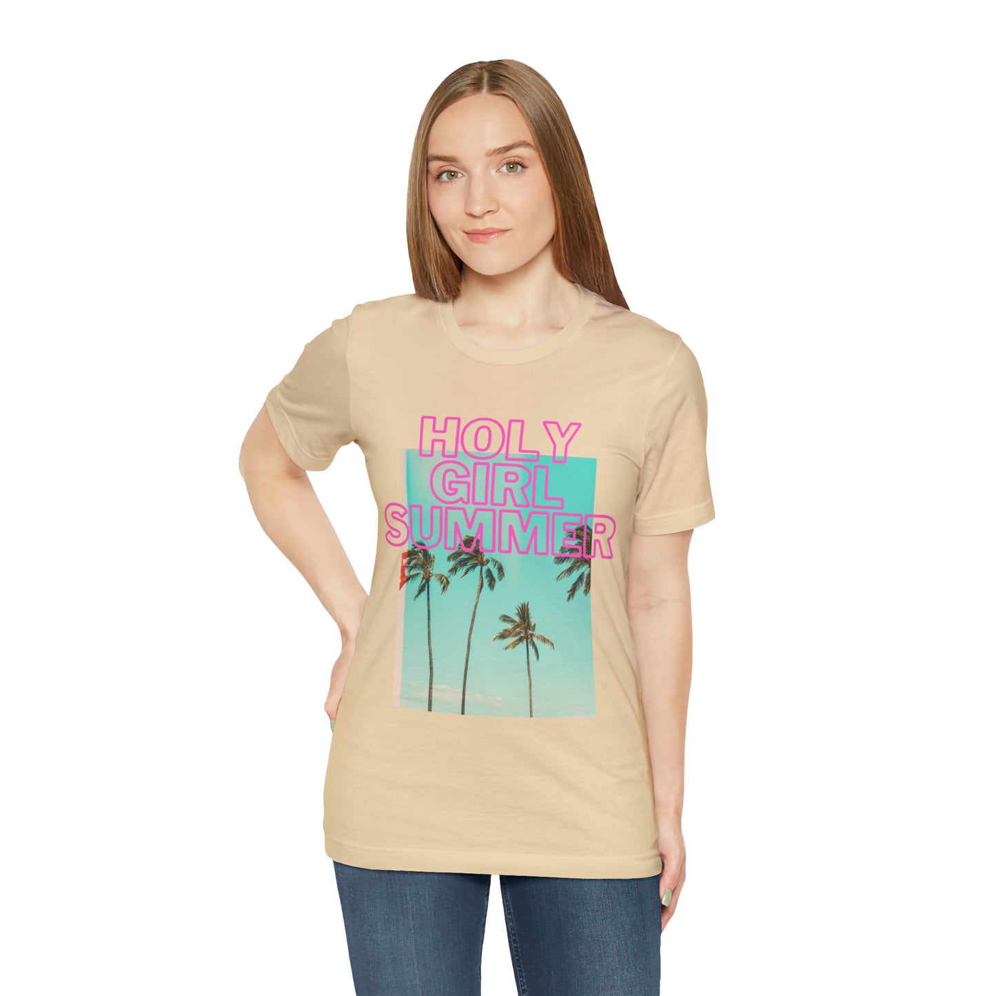 Holy Girl Summer Tee (Palm Trees)