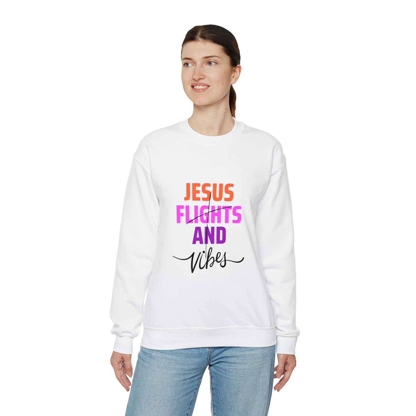 Jesus Flights and Vibes Sweatshirt (Stlye1)