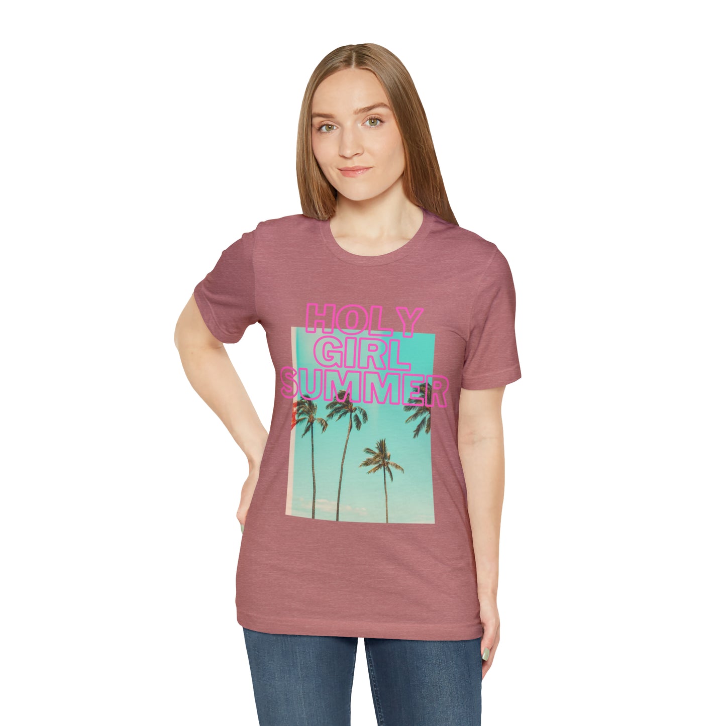 Holy Girl Summer Tee (Palm Trees)