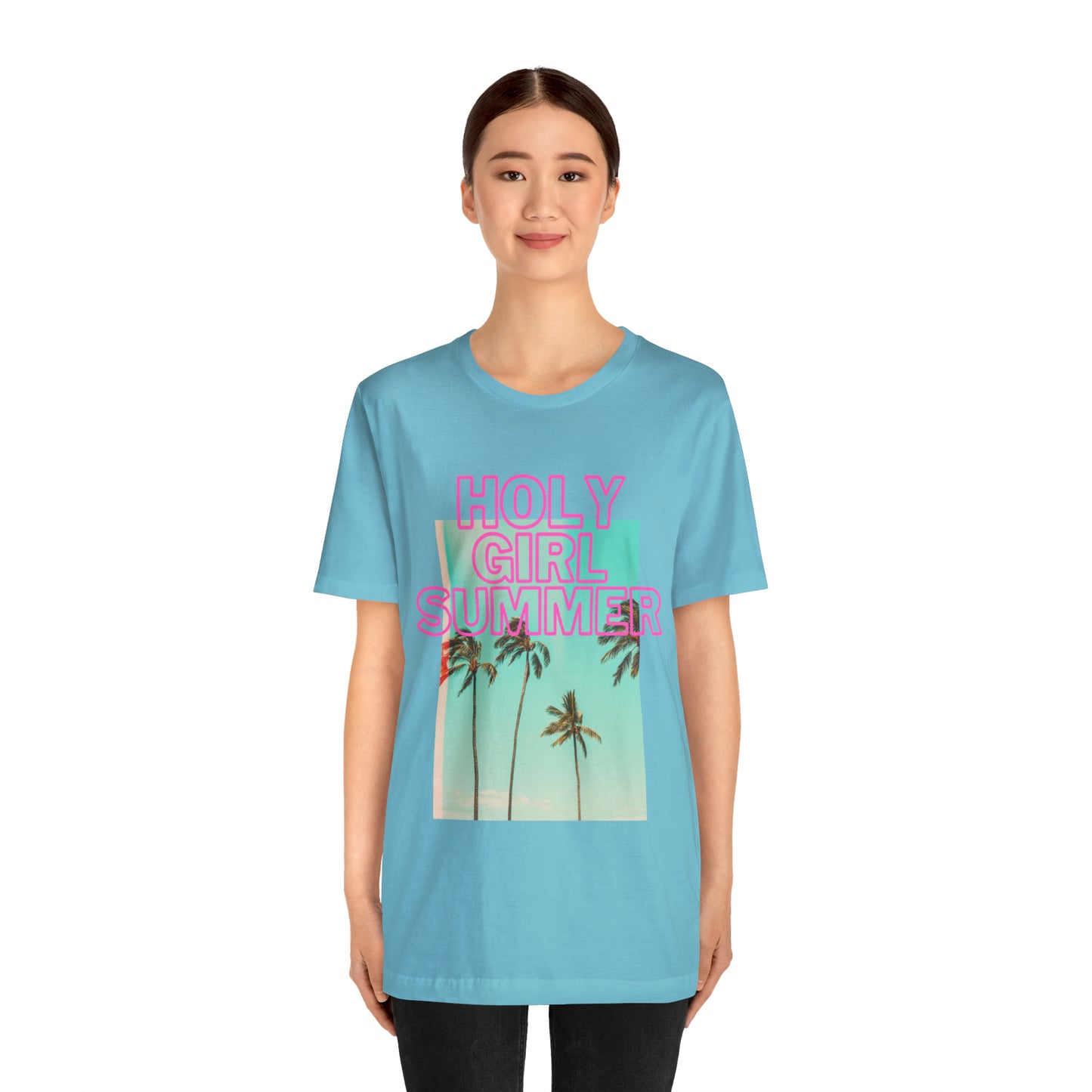 Holy Girl Summer Tee (Palm Trees)