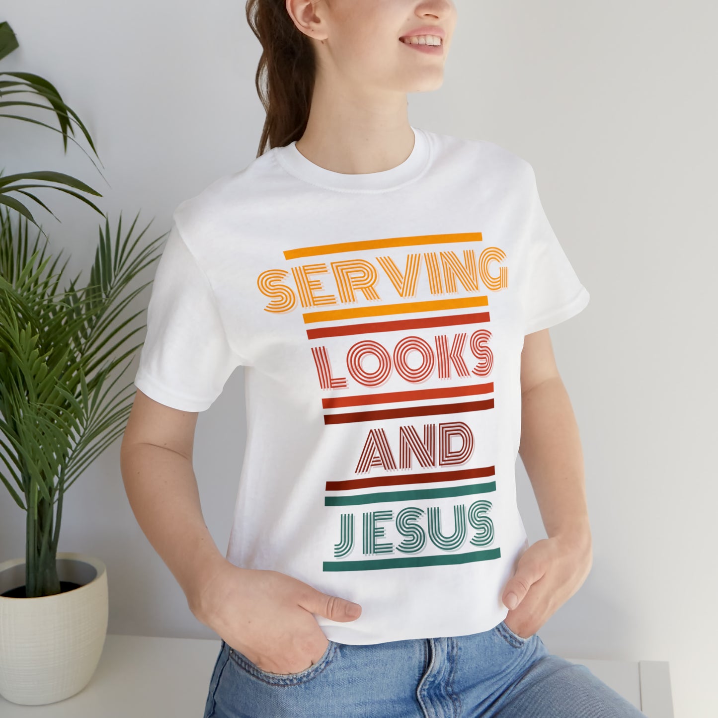 Serving Looks And Jesus Tee