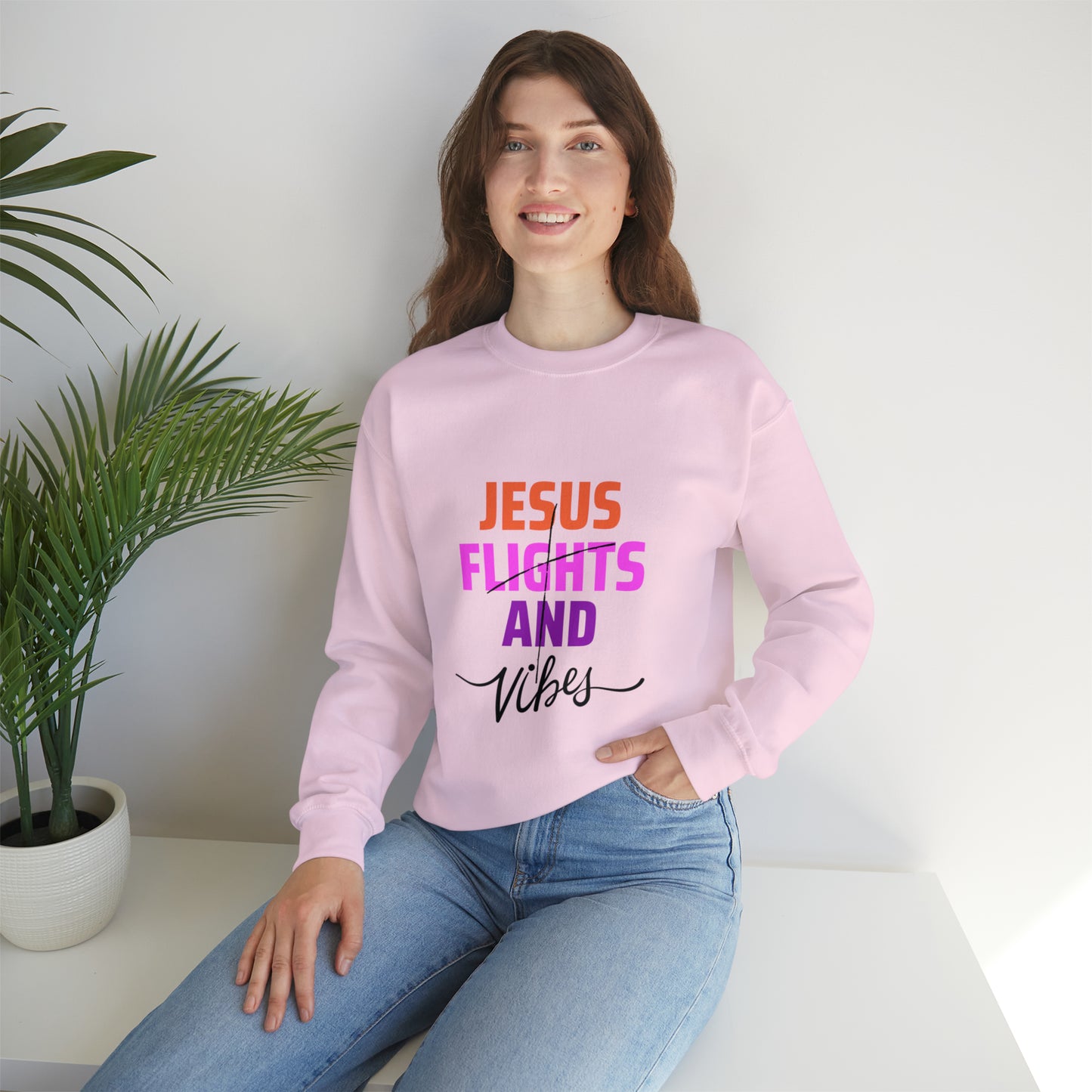 Jesus Flights and Vibes Sweatshirt (Stlye1)