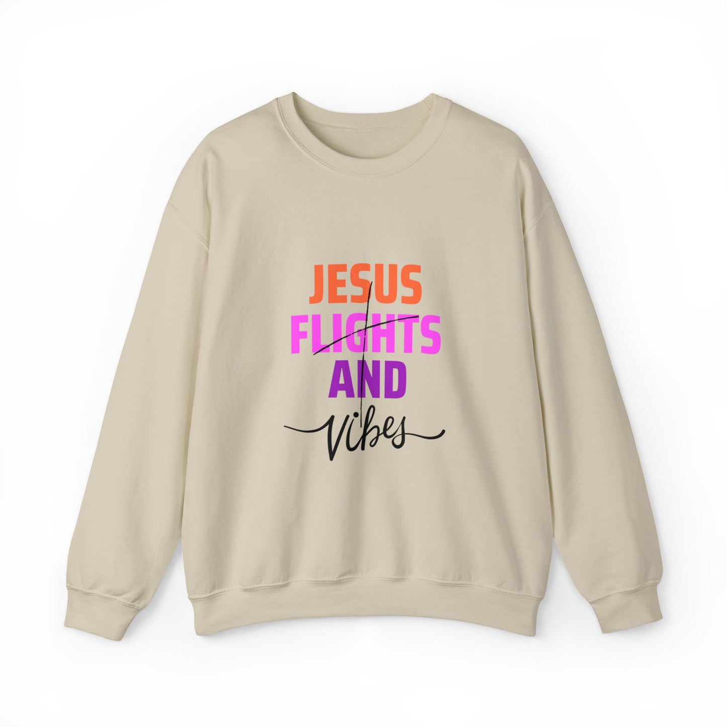 Jesus Flights and Vibes Sweatshirt (Stlye1)