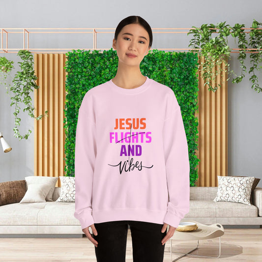 Jesus Flights and Vibes Sweatshirt (Stlye1)